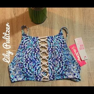 NWT Lily Pulitzer Swim Top Only Sz 6